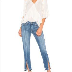 Frame Denim Le Nouveau Straight Front Split